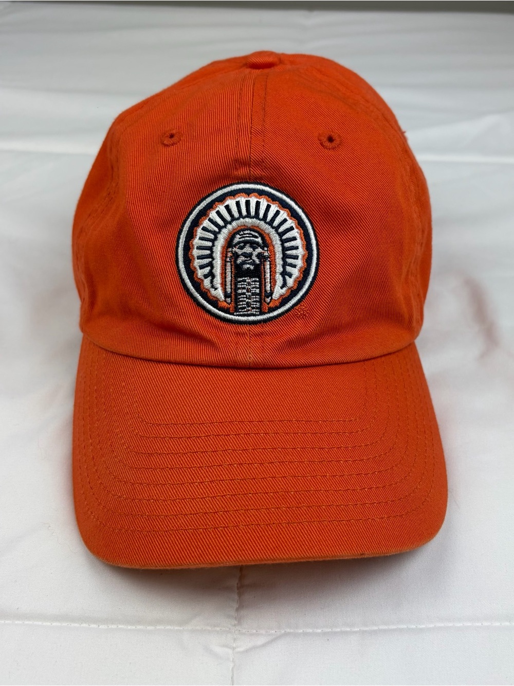 '47 University Of Illinois Chief Fighting Illini Logo Hat OSFA 100% Cotton